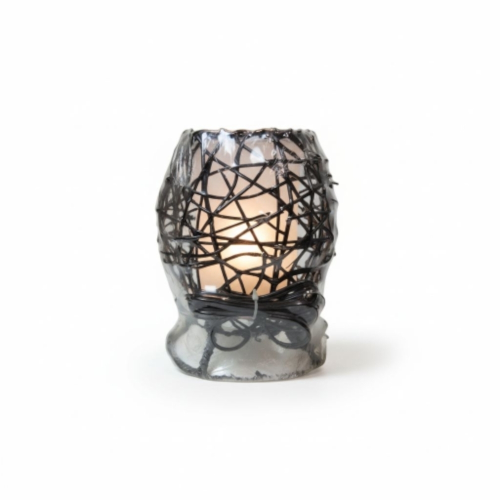 Handmade Wicker Rattan Table Lamp Night Light NWOT